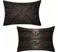 Moderno Funda Cojin 60x80 cm Lino Juego de 2, Negro Cojines Exterior Impermeable para Home Decoration, Funda Almohada 80 con Cremallera Oculta, Regalos Originales para Mujer, Lavable A MáQuina 160-W