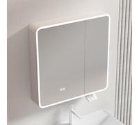 Moderno gabinete de medicina para baño, montado en la pared, antivaho, estante de almacenamiento, ahorro de espacio, elegante solución de almacenamiento para lavabo