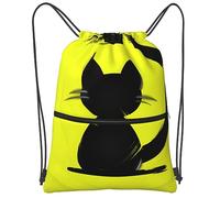 Moderno Gym Bag Mascota Abstracta De Gato Saco De Gimnasio Robusto Deporte Mochila para Playa, Piscina, Colegio
