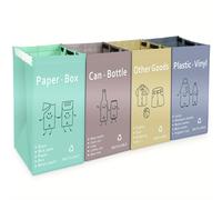 Moderno Hogar Bolsas de Basura Separadas para Cocina Organizador de Residuos Contenedor Impermeable con Compartimentos (Tamaño Grande 11.8 pulgadas * 11.8 pulgadas * 15.8 pulgadas)