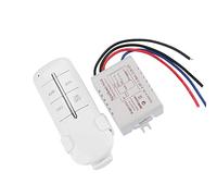 Moderno Interruptor de Control Inalámbrico para Fácil Instalación 1/2/3/4 Vías ON/OFF AC180-240V 1000W, Código Especial para Uso de Múltiples Conjuntos, Antidisturbios, Control Remoto para