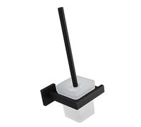 Moderno juego de escobilla de inodoro cuadrada que incluye diseño sin punta y agarre cómodo para baño moderno