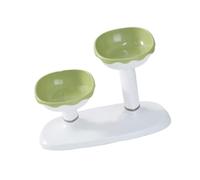 Moderno juego de estación de alimentación doble cuenco para gatos y agua con soporte para perros pequeños y miteltgro, cuencos para mascotas para varios perros