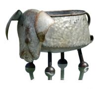 Moderno juego de figuras de plástico para decoración de animales de granja, para jardín, patio, adorno rústico con construcción sellada, para un crecimiento y drenaje saludables de las plantas (D