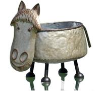Moderno juego de figuras de plástico para decoración de animales de granja, para jardín, patio, exterior, adorno rústico con construcción sellada, para un crecimiento y drenaje saludables de las