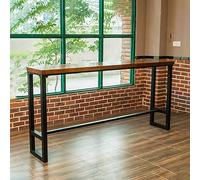 Moderno juego de mesa de bar de madera, diseño rectangular que ahorra espacio para cocina y sala de estar