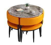 Moderno juego de mesa de comedor para 4 personas con 4 sillas, mesa de cocina cuadrada/redonda, muebles para comedor, 5 piezas para espacios pequeños, juego de sillas de mesa de negociación