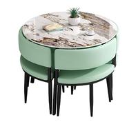 Moderno juego de mesa de comedor para 4 personas con sillas, mesa de cocina cuadrada/redonda, muebles para espacios pequeños, mesa de negociación de 5 piezas y sillas para comedor