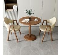 Moderno juego de mesa de comedor redonda de metal para 2 espacios pequeños con sillas tapizadas de alta resistencia, perfecto para cocina, oficina, cafetería y muebles de bar