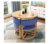 Moderno juego de mesa de comedor redonda para espacios pequeños, oficina, recepción, mesa de conferencias y sillas, ideal para apartamentos, oficinas, salones de belleza, cafeterías, seminarios de