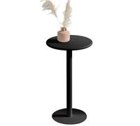 Moderno juego de mesa redonda de bar, mesa de comedor de metal de 48 x 56 cm, para uso en interiores y exteriores, mesa de té, mesita de noche y mesa de sofá, perfecta para espacios pequeños