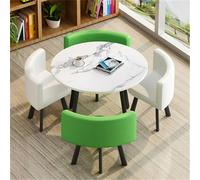 Moderno juego de mesa redonda de barra de desayuno para el hogar/jardín/restaurante, mesa de comedor y sillas de 31.5 x 29.5 pulgadas, muebles redondos para cena, elegante mesa de cocina de 80 x 75 cm