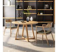 Moderno juego de mesa redonda y silla para oficina, recepción, club y sala de negociación, elegante juego de muebles para sala de conferencias, cafetería y cocina, comedor, dos sillas incluidas