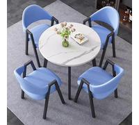 Moderno juego de mesa y silla de cocina de 5 piezas, muebles elegantes y funcionales para oficina, recepción, club y balcón, comedor, mesa de comedor y sillas que ahorran espacio, un color disponible