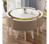 Moderno juego de mesa y silla de recepción de oficina de 80 cm, muebles de comedor para sala de conferencias pequeña y espacios de ocio, muebles elegantes de negociación de club