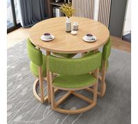 Moderno juego de muebles de oficina con mesa de club y silla, perfecto para zona de ocio, hogar, balcón y espacios de negociación, juego de cocina nórdica y comedor en color verde