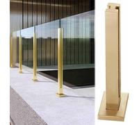 Moderno kit de barandilla de vidrio para escaleras y balcones, seguridad para interiores y exteriores, sistema de balaustrada duradero para una mayor protección y estilo