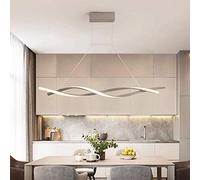 Moderno lámpara Araña de techo LED minimalista salón, iluminación colgante regulable con control remoto, anillo Lámpara de colgante creativo comedor dormitorio cocina isla bar plafón, (gris, 80 cm)