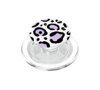 Moderno Lavanda Púrpura Leopardo Guepardo Animal Manchas PopSockets PopGrip para MagSafe