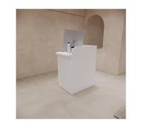 Moderno mostrador de bienvenida elegante mesa de bienvenida para salones de belleza y oficinas elegante mostrador delantero para áreas de venta al por menor y recepción muebles de recepción
