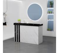 Moderno mostrador de recepción con barra de bar para salones de peluquería, pequeño mostrador de ventas para ferias comerciales y muebles de recepción