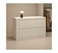 Moderno mostrador de recepción de cajas: estación de trabajo elegante y funcional para tiendas minoristas, boutiques de moda y operaciones de recepción