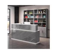 Moderno mostrador de recepción LED - Elegante recepción para vestíbulo y sala de recepción - A16 largo 120 cm - mejora la experiencia del cliente