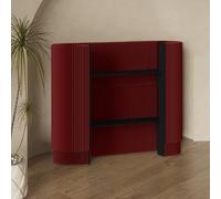 Moderno mostrador de recepción, mesa recepcionista, mesa recepcionista, escritorio de oficina frontal, soporte de salida portátil curvado para espectáculos de manualidades, estante de exhibición, para