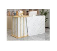 Moderno mostrador de recepción para pequeñas empresas, ideal para supermercados, tiendas de conveniencia, hoteles, bares, salones y tiendas de ropa, elegante diseño de mármol, tamaño de 100 cm.