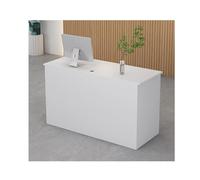 Moderno mostrador de venta al por menor con cerradura y estadística de recepción de gabinete para oficinas, hoteles y vestíbulos corporativos, 120 cm, diseño y construcción Slish