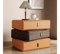 Moderno Nightnd de madera con 3 Ders diseño giratorio de 360°, no requiere montaje, ideal para habitación y sala de estar Slish & Funtal (color: 6)