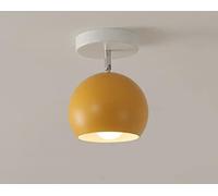 Moderno nórdico Luces de techo Minimalista balcón Lámpara de pasillo E27 macarrones lámpara de techo lámparas de cocina Creativo diseño Pequeña balcón Entrada Plafón Techo 15*20cm,Amarillo