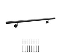 Moderno pasamanos de hierro forjado para escaleras interior/exterior 30600 cm antideslizante montado en la pared perfecto para casa loft pasillo (450 cm)
