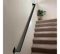 Moderno pasamanos de tubo cuadrado para escaleras, barandilla de metal resistente para seguridad en interiores y exteriores, soporta hasta 100 kg