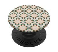 Moderno patrón geométrico del suroeste en Turquesa y marrón PopSockets PopGrip Adhesivo