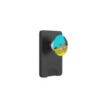 Moderno Pop Art Perro Flor Árbol Retro Halftone Gráfico PopSockets PopWallet para MagSafe