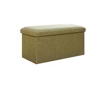 Moderno puf rectangular de 31 x 31 x 31 cm, reposapiés suave, elegante taburete de almacenamiento, decoración versátil del hogar, elegante banco bajo, muebles multifuncionales para sala de estar