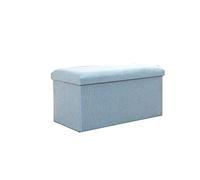 Moderno puf rectangular de 38 x 38 cm, reposapiés otomano suave, taburete de almacenamiento versátil, elegante decoración del hogar, elegante banco bajo para sala de estar y muebles.