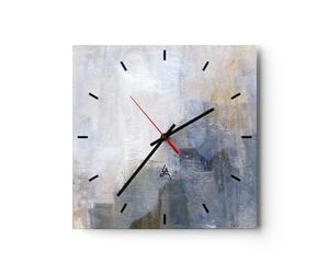 Moderno Reloj de Pared 30x30cm Cuadrado Decorativo Abstracto Pastel - 4904