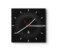 Moderno Reloj de Pared Avión Viaje Velocidad 30x30cm Decoracion Reloj de Vidrio Cocina Salon Oficina Comedor Reloj Decorativo Silencioso Art Wall Clock Decor Decorativo para el Hogar C3AC30x30-5256