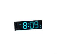Moderno reloj de pared LED multifuncional con pantalla grande, sensor de temperatura, alarma con capacidades de sincronización e iluminación ambiental con múltiples modos de visualización (negro)