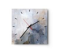 Moderno Reloj de Pared Ligero Moderno Informal 30x30cm Decoracion Reloj de Vidrio Cocina Salon Oficina Comedor Reloj Decorativo Silencioso Art Wall Clock Decor Decorativo para el Hogar C3AC30x30-4904