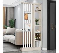 Moderno separador de habitación alto con estantes, gabinete elegante y rage para oficina en casa, dormitorio, de suelo a techo, iones de 80 x 24 x 200 cm