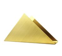 Moderno servilletero dorado cepillado para mesa, pequeño soporte de servilletas de cóctel de acero inoxidable, dispensador vertical minimalista de papel para cena, cocina, al aire libre, bar, fiesta y
