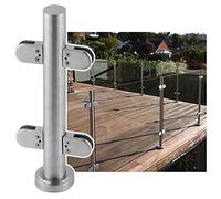 Moderno sistema de barandilla de vidrio para patios, elegantes balaustradas de vidrio con abrazaderas para balcones, cubiertas y terrazas, solución de seguridad duradera y elegante para exteriores