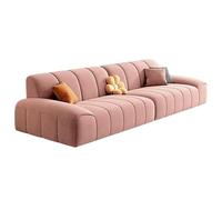 Moderno sofá pequeño color crema para espacios pequeños en apartamentos pequeños, diseño súper suave resistente a garras de gato, ideal para salas de estar pequeñas (190 cm)