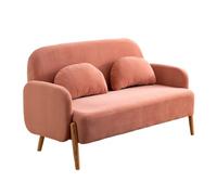 Moderno sofá pequeño de tela para espacios pequeños, simple para sala de estar, experto en muebles