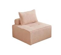 Moderno sofá tapizado con asiento profundo para sala de estar, diseño cómodo para apartamentos pequeños y dormitorios