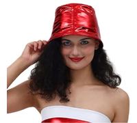 Moderno sombrero retro hip hop bucket sombrero europeo y callejero, versátil protección solar de moda estilo punk para hombres y mujeres, rojo, Talla única