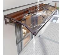 Moderno soporte de aleación de aluminio para puertas y protección UV y lluvia, diseño curvado resistente a la intemperie para ow & Sun